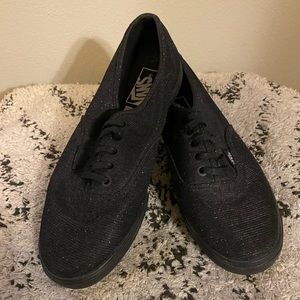 Black Glitter Vans